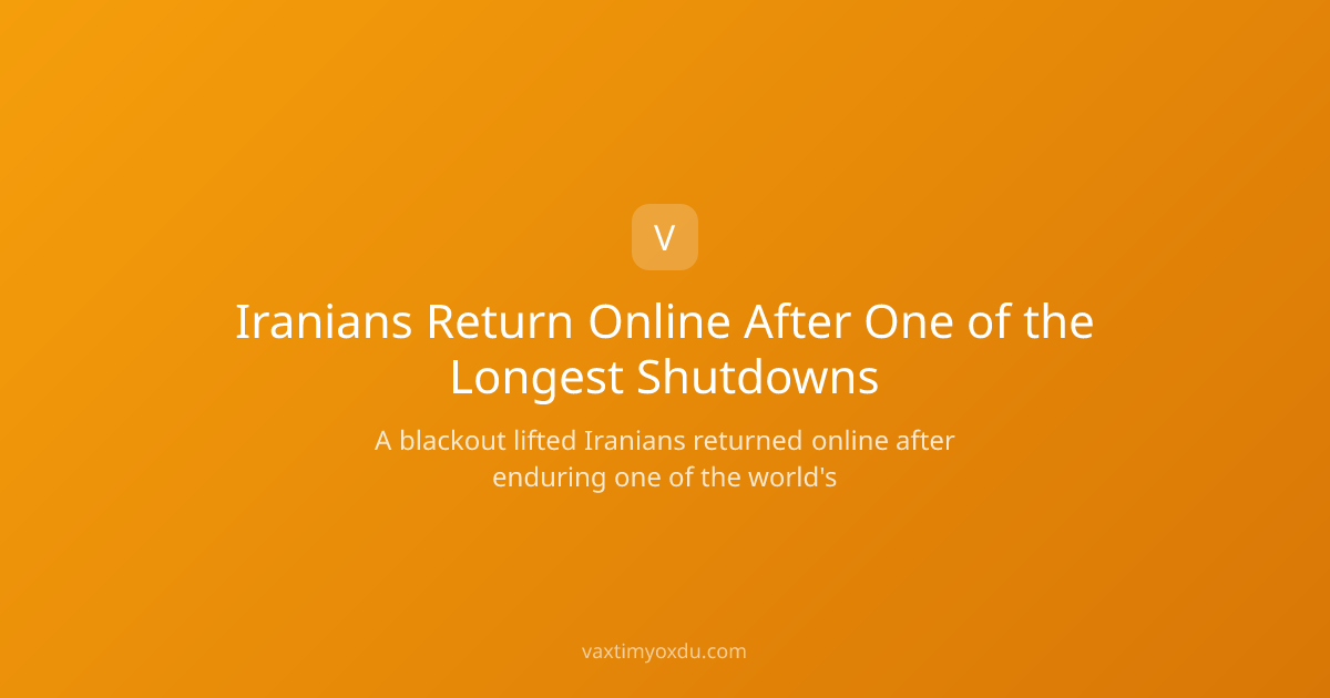 Iranians Return Online After One of the Longest Shutdowns