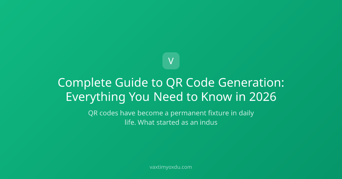Complete Guide to QR Code Generation